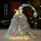 Christmas Tree Home Decoration, Mini Artificial Christmas Tree with Lights, Desktop Ornament, DIY Mini Set