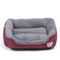New, soft, and cozy fleece pet bed. Waterproof bottom. Suitable for small, medium &amp; large pets. Keep pets warm.