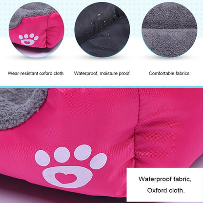 New, soft, and cozy fleece pet bed. Waterproof bottom. Suitable for small, medium &amp; large pets. Keep pets warm.