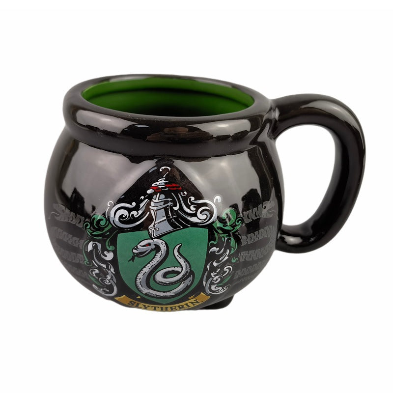 Black Mug With Legs Harry Potter Triangle Pot Ceramic Cup Censer Shape Mug Cartoon Mug Switches Brew