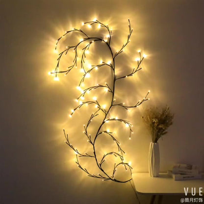 LED Bough Rattan Light String Christmas Day Wedding Decoration Room Lights