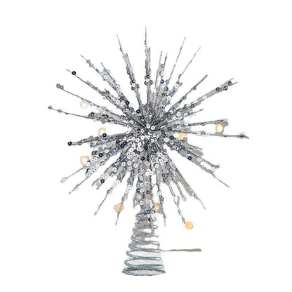 Christmas Tree Top Star Five-Pointed Star Christmas Decoration Christmas Tree Star Ornament Hanging Decor