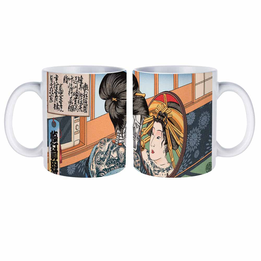 Upgraded full-print white mug