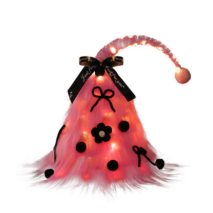 Christmas Tree Home Decoration, Mini Artificial Christmas Tree with Lights, Desktop Ornament, DIY Mini Set