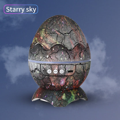 LED Dinosaur Egg Star Sky Projection Light Remote Control Bluetooth Music Star Sky Light Christmas Day Atmosphere Night Light Projector 