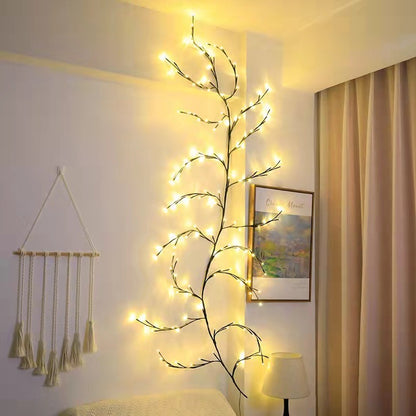 LED Bough Rattan Light String Christmas Day Wedding Decoration Room Lights