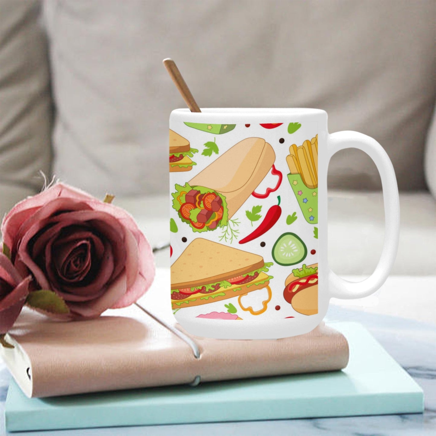 Ceramic Mug (15 OZ) (Made In USA)