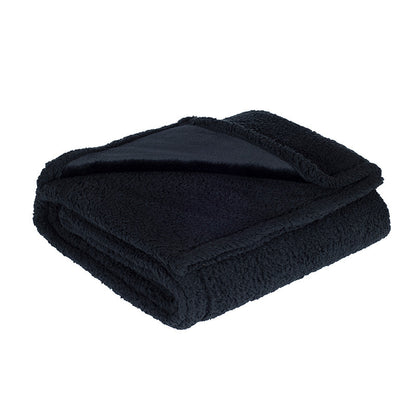 Waterproof Sherpa Fleece Blanket Pad, Thick Plush Blanket, Soft and Cozy Throw Blanket