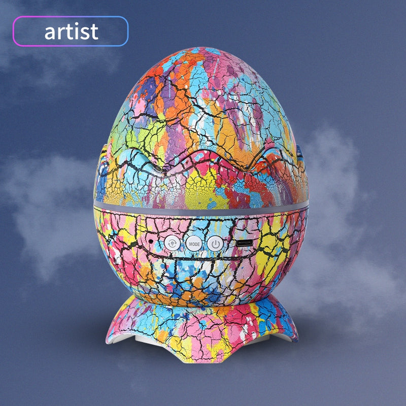 LED Dinosaur Egg Star Sky Projection Light Remote Control Bluetooth Music Star Sky Light Christmas Day Atmosphere Night Light Projector 