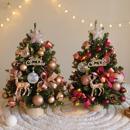 DIY Desktop Christmas Tree Set PVC Christmas Tree Decoration Window Display Decorative Ornament