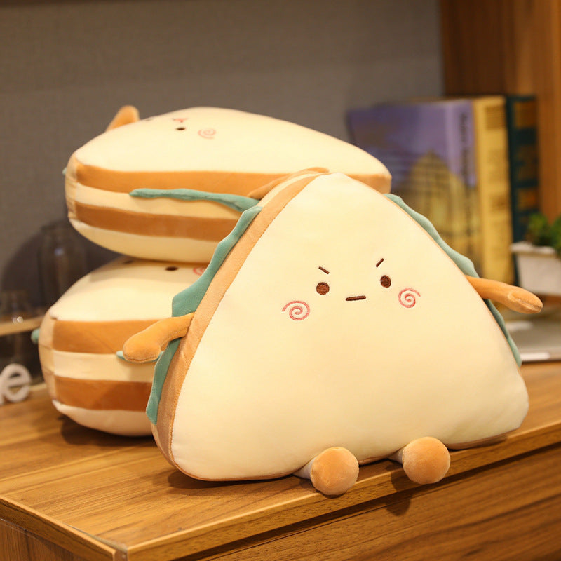 Creative Simulation Sandwich Pillow Plush Food Cushion Cake Room Gift 