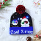 LED Christmas Hat Sweater Knitted Beanie Christmas Light Up Knitted Hat Christmas Gift for Kids Adult Xmas 2023 New Year Decor