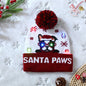 LED Christmas Hat Sweater Knitted Beanie Christmas Light Up Knitted Hat Christmas Gift for Kids Adult Xmas 2023 New Year Decor