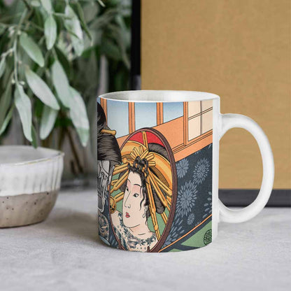 Upgraded full-print white mug